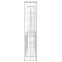 Voir la diapositive 4 : VIDAXL Panier de gabion en forme de U avec 2 poteaux Fer 140x20x100 cm