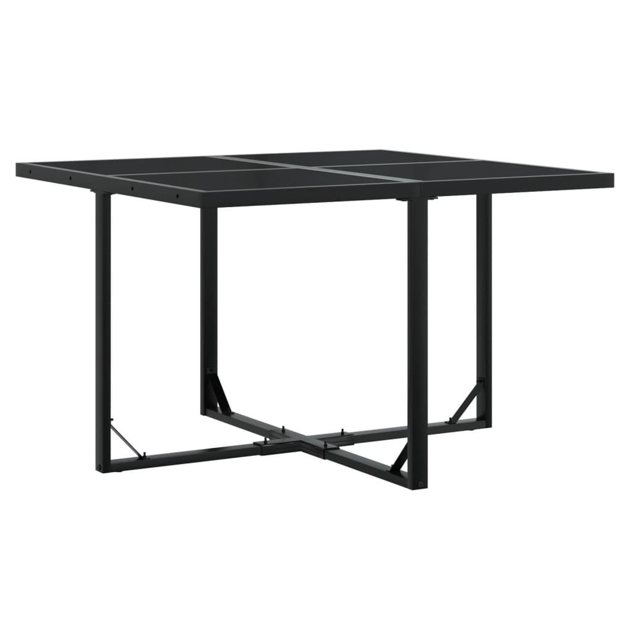 Voir la diapositive 5 : VIDAXL Ensemble a manger de jardin 5 pcs Noir Resine tressee