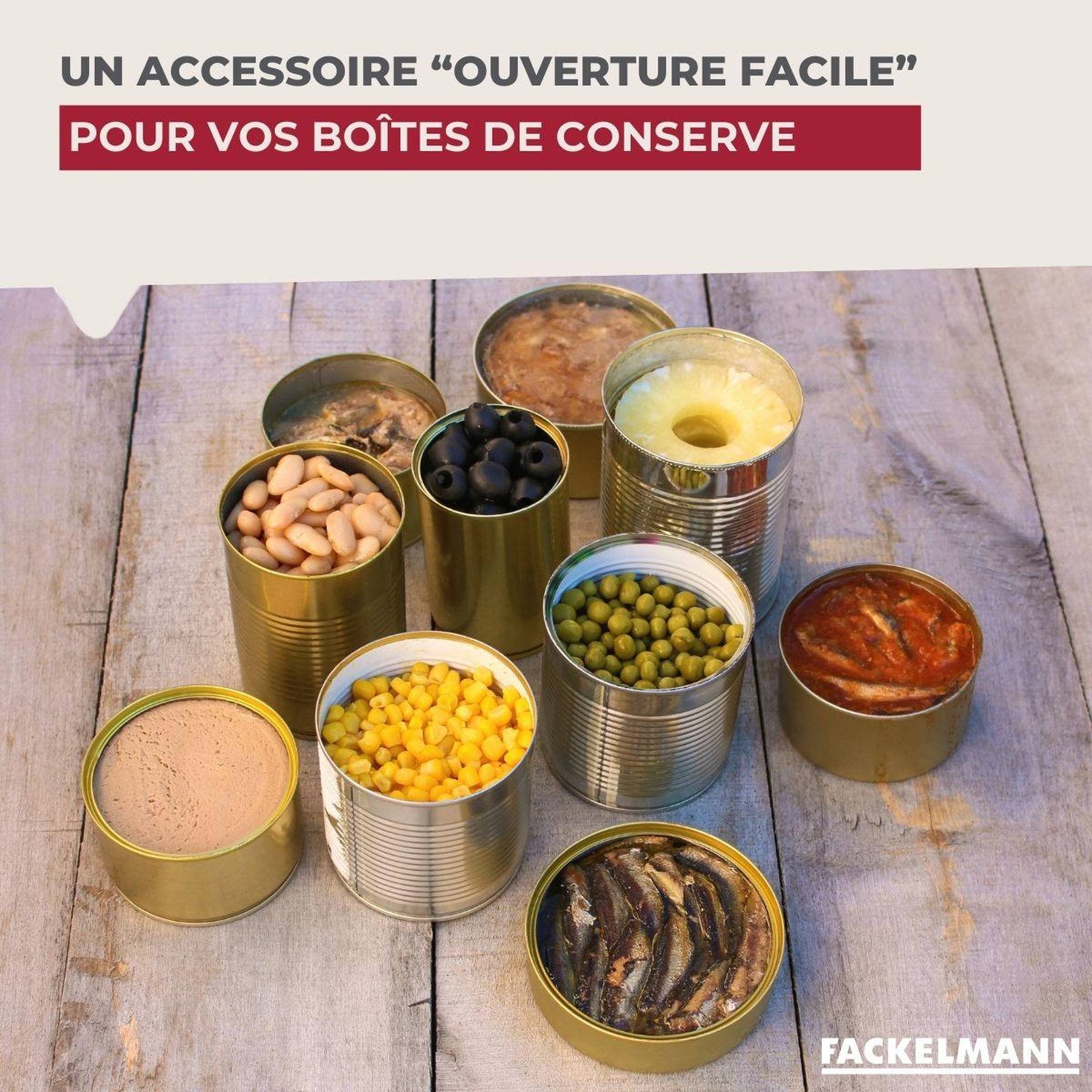 Voir la diapositive 6 : Fackelmann Ouvre bouteille 4 en 1 Fackelmann