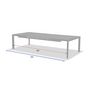 Voir la diapositive 4 : HESPERIDE Table de jardin extensible en aluminium effet bois 14 places EVASION