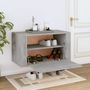 Voir la diapositive 3 : VIDAXL Armoire a chaussures murale Gris beton 70x35x38 cm