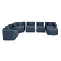 Voir la diapositive 2 : LISA DESIGN Ikare - canapé modulable d'angle droit - 6 places - en tissu