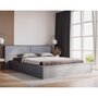 Voir la diapositive 1 : BEST MOBILIER Eros - lit coffre - 160x200 cm - sommier inclus - en velours