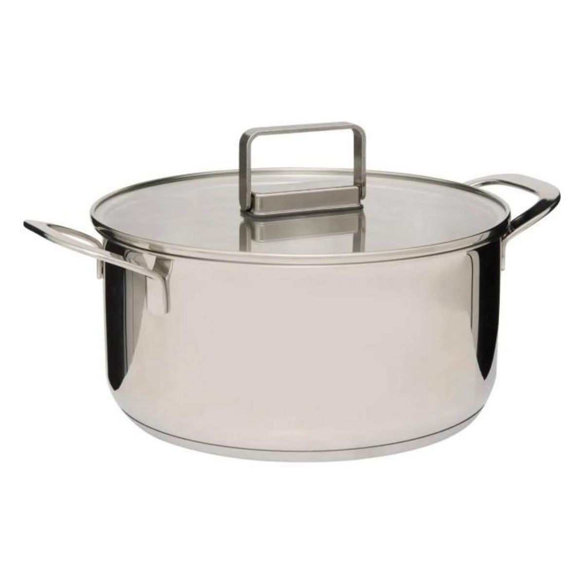 FIVE Lot de 2 Faitouts en Inox  Brillance  24cm Argent