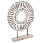 ATMOSPHERA Cercle Déco à Poser  Rond  43cm Beige Lin