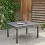 BOIS DESSUS BOIS DESSOUS Table de jardin en aluminium extensible gris 6/10 pers.