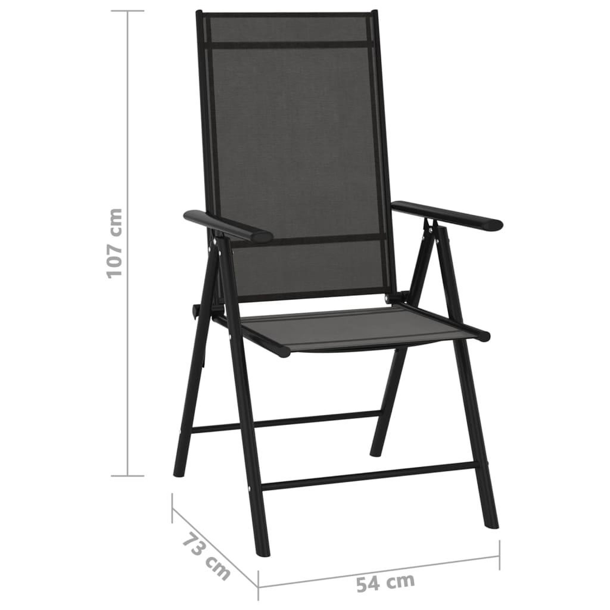 Voir la diapositive 6 : VIDAXL Ensemble a manger de jardin 10 pcs noir et anthracite