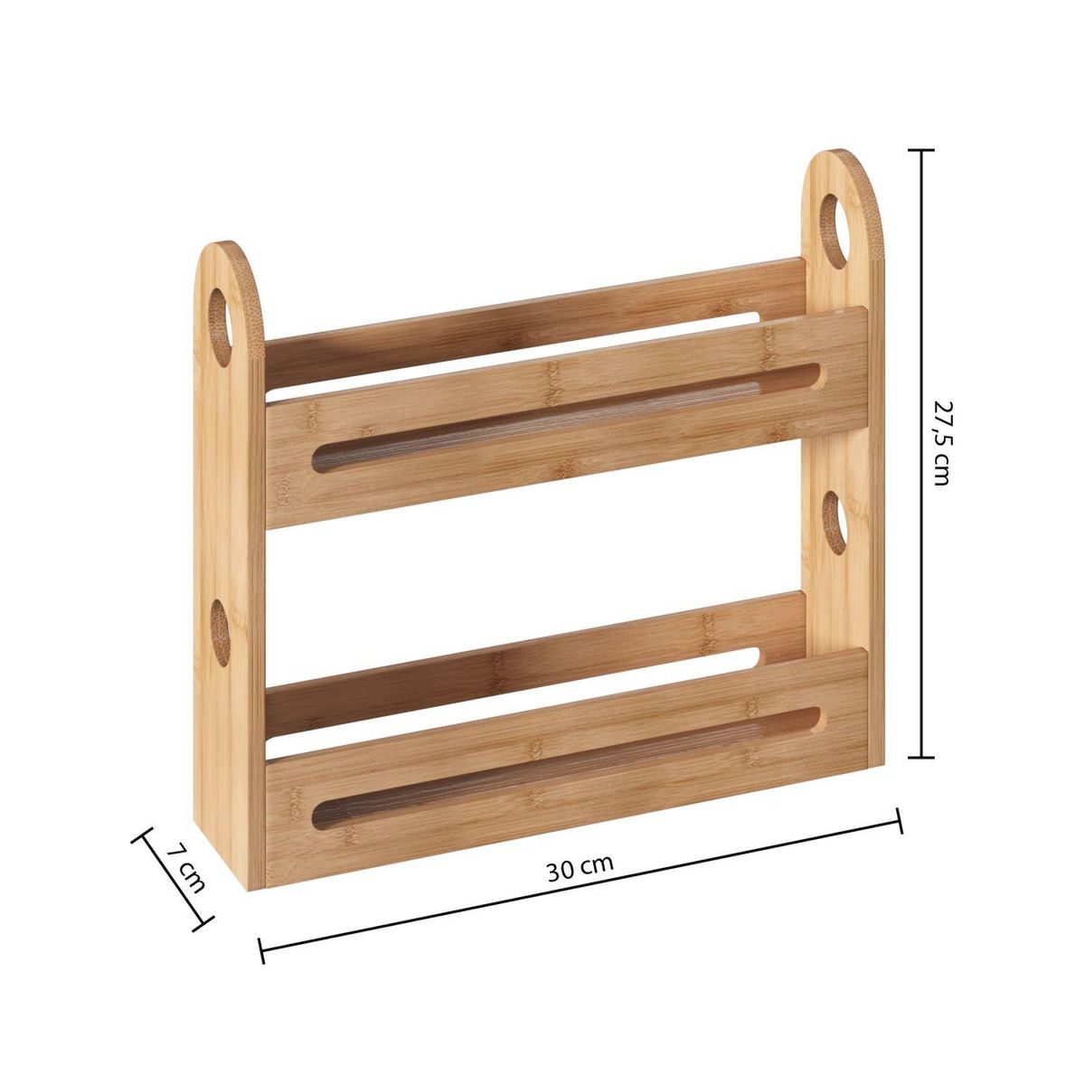 FIVE Étagère à épices 2 niveaux en bambou BELYA - Beige