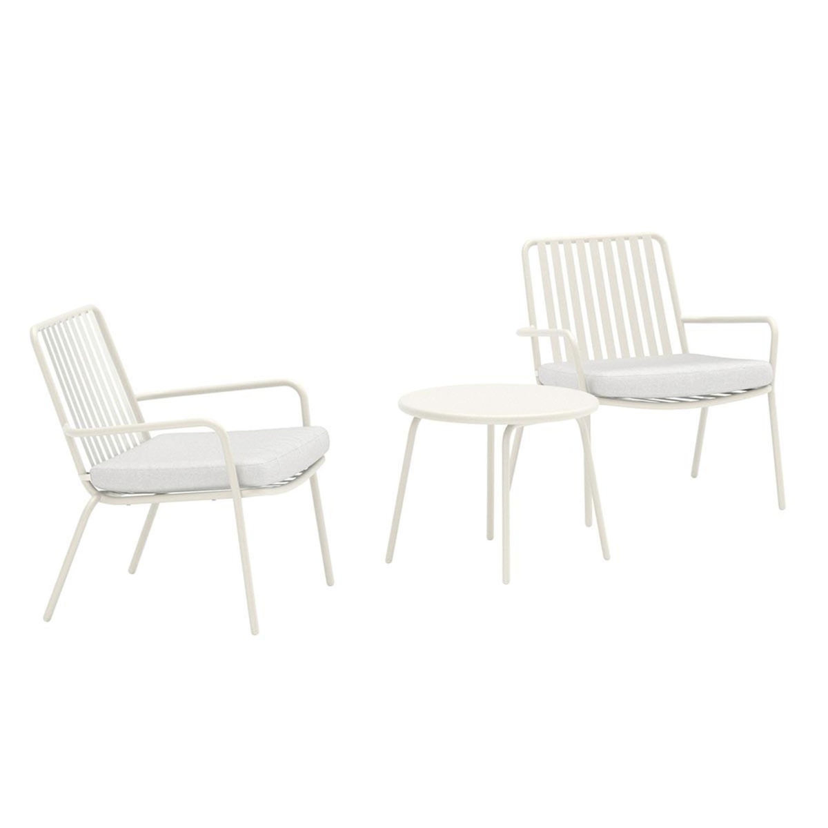 Paris Prix Salon de Jardin 3 Pièces  Mykonos  68cm Beige