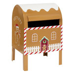 ATMOSPHERA Boîte aux Lettres de Noël  Pain d'Épice  36cm Marron