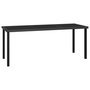 Voir la diapositive 1 : VIDAXL Table a dîner de jardin Noir 180x70x73 cm Resine tressee