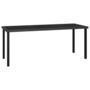 Voir la diapositive 1 : VIDAXL Table a dîner de jardin Noir 180x70x73 cm Resine tressee