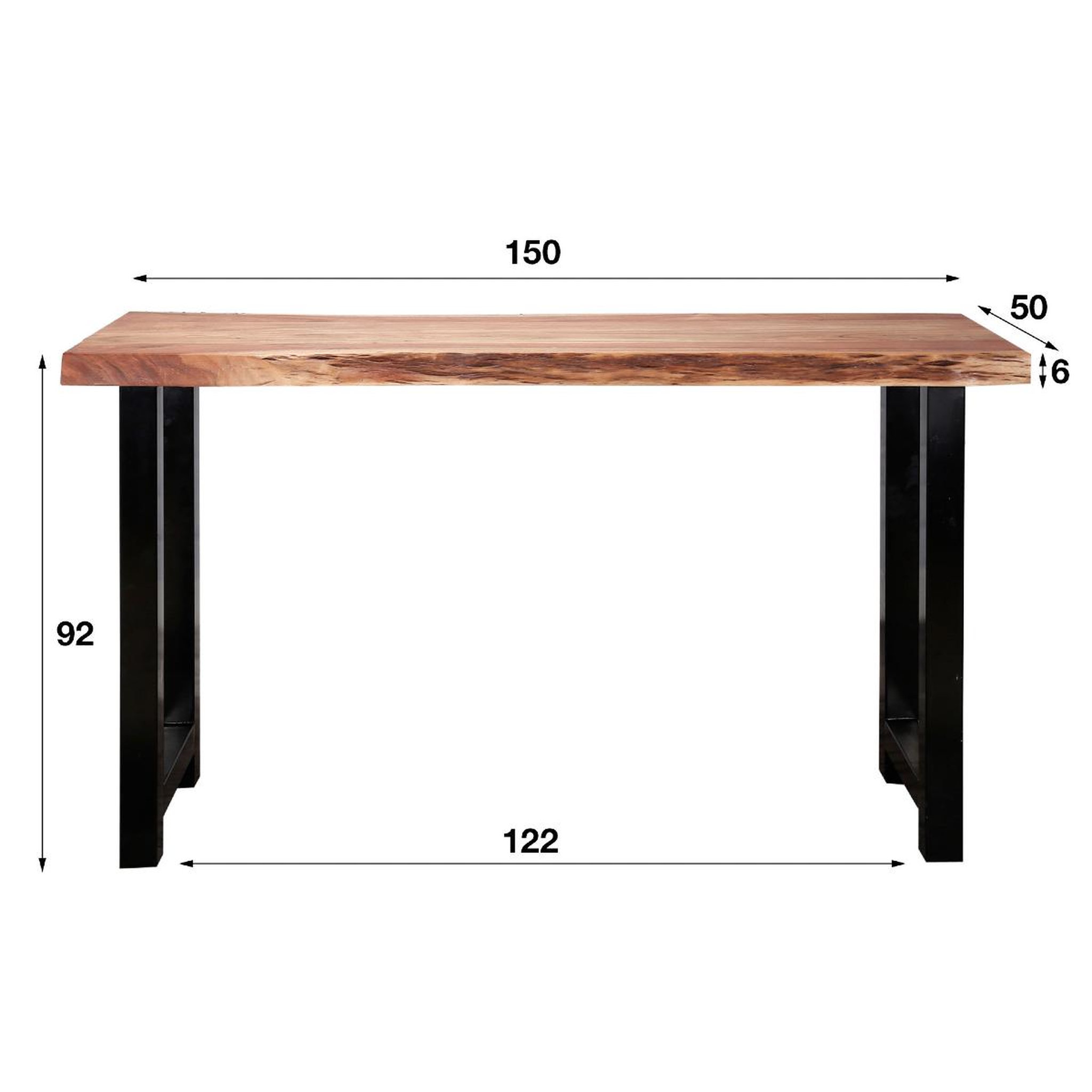 Voir la diapositive 4 : JLC KREATION Table de bar en bois massif TRONC