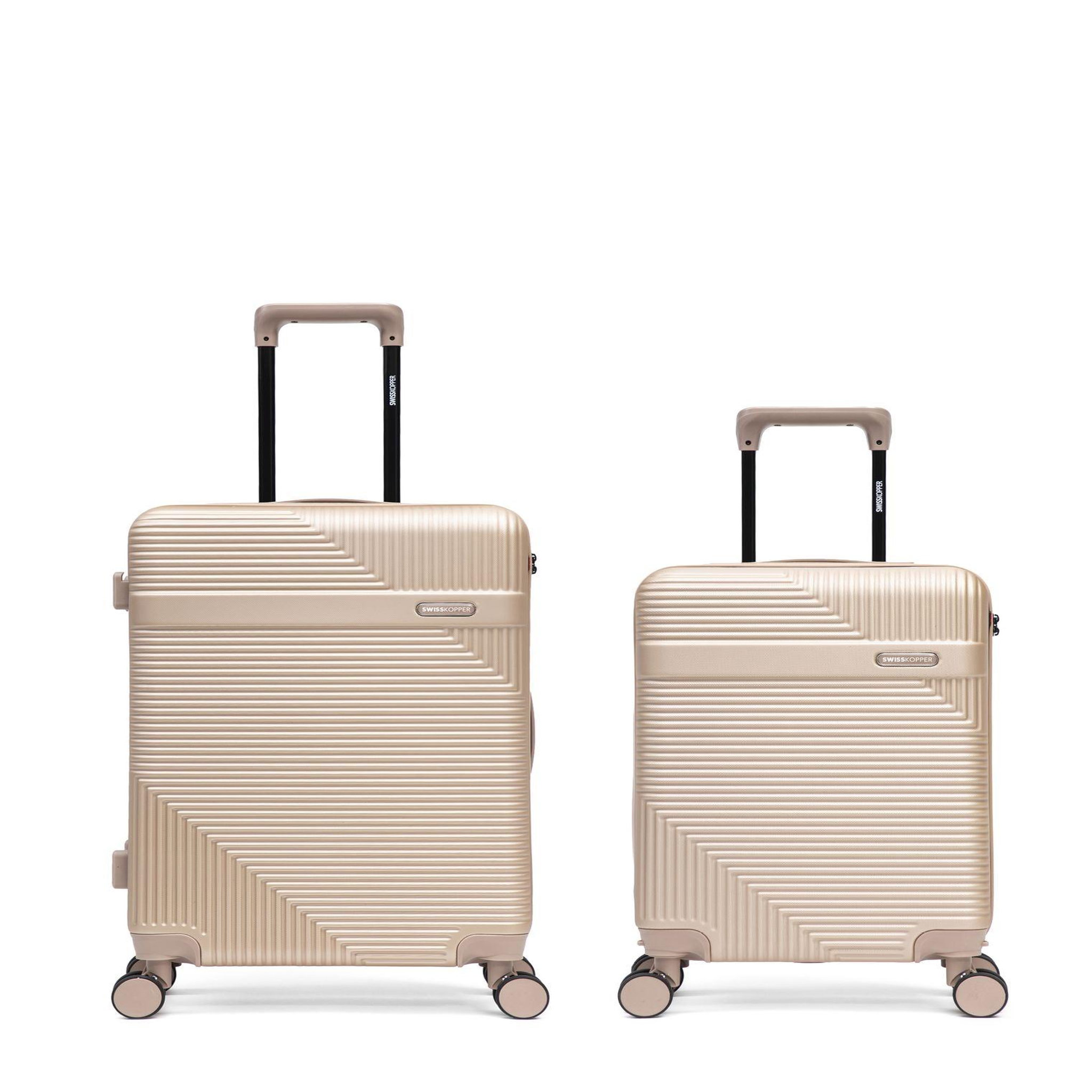 SWISS KOPPER Lot de 2 Valises Rigides Taille Moyenne et Cabine WOHLEN