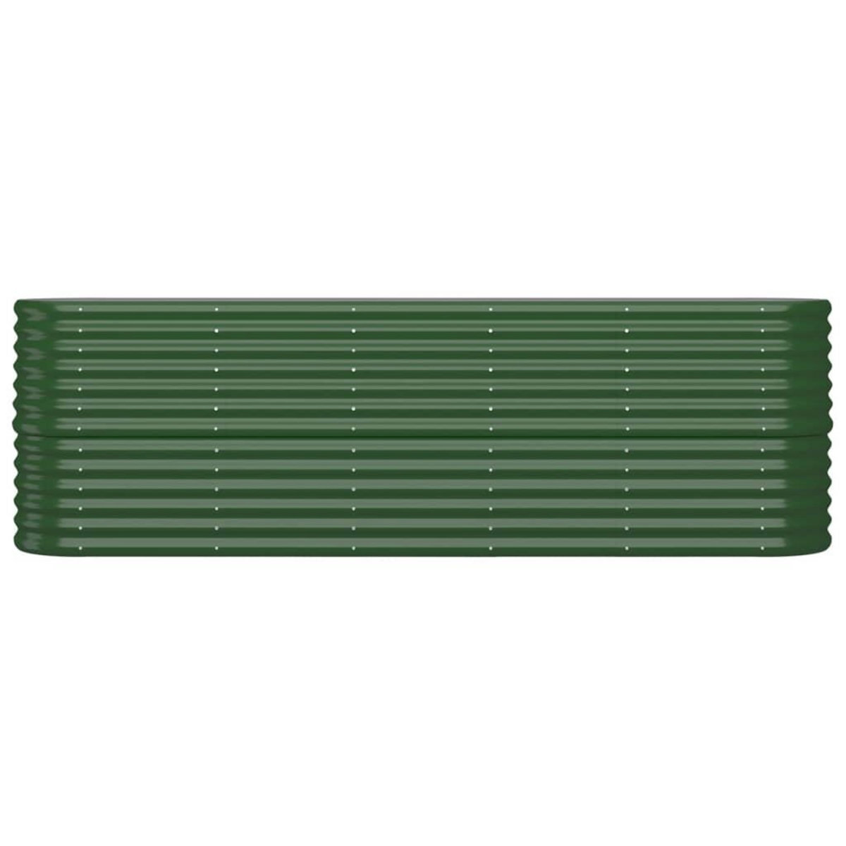 VIDAXL Lit sureleve de jardin Acier enduit de poudre 224x40x68 cm Vert