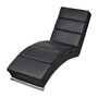 Voir la diapositive 1 : VIDAXL Chaise longue Noir Similicuir