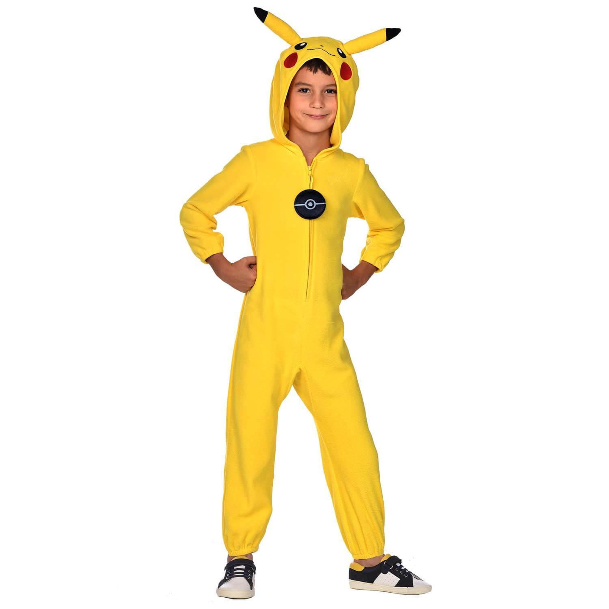 Voir la diapositive 2 :  Déguisement : Pokemon Pikachu - Garcon - 6/8 ans (116 à 128 cm)