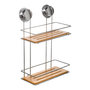 Voir la diapositive 1 : FIVE Étagère Douche 2 Niveaux  Venterra  36cm Naturel
