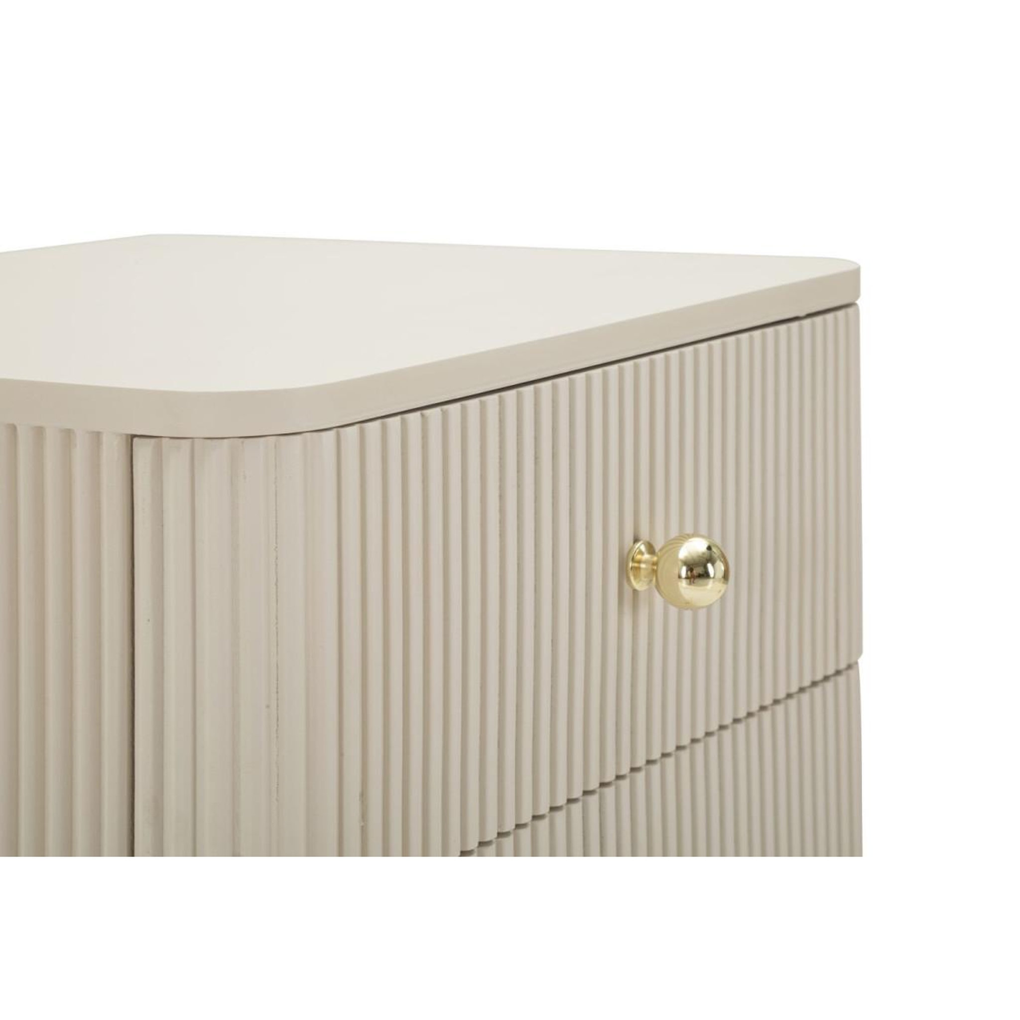 Voir la diapositive 6 : Paris Prix Table de chevet 3 tiroirs  shy  61cm blanc