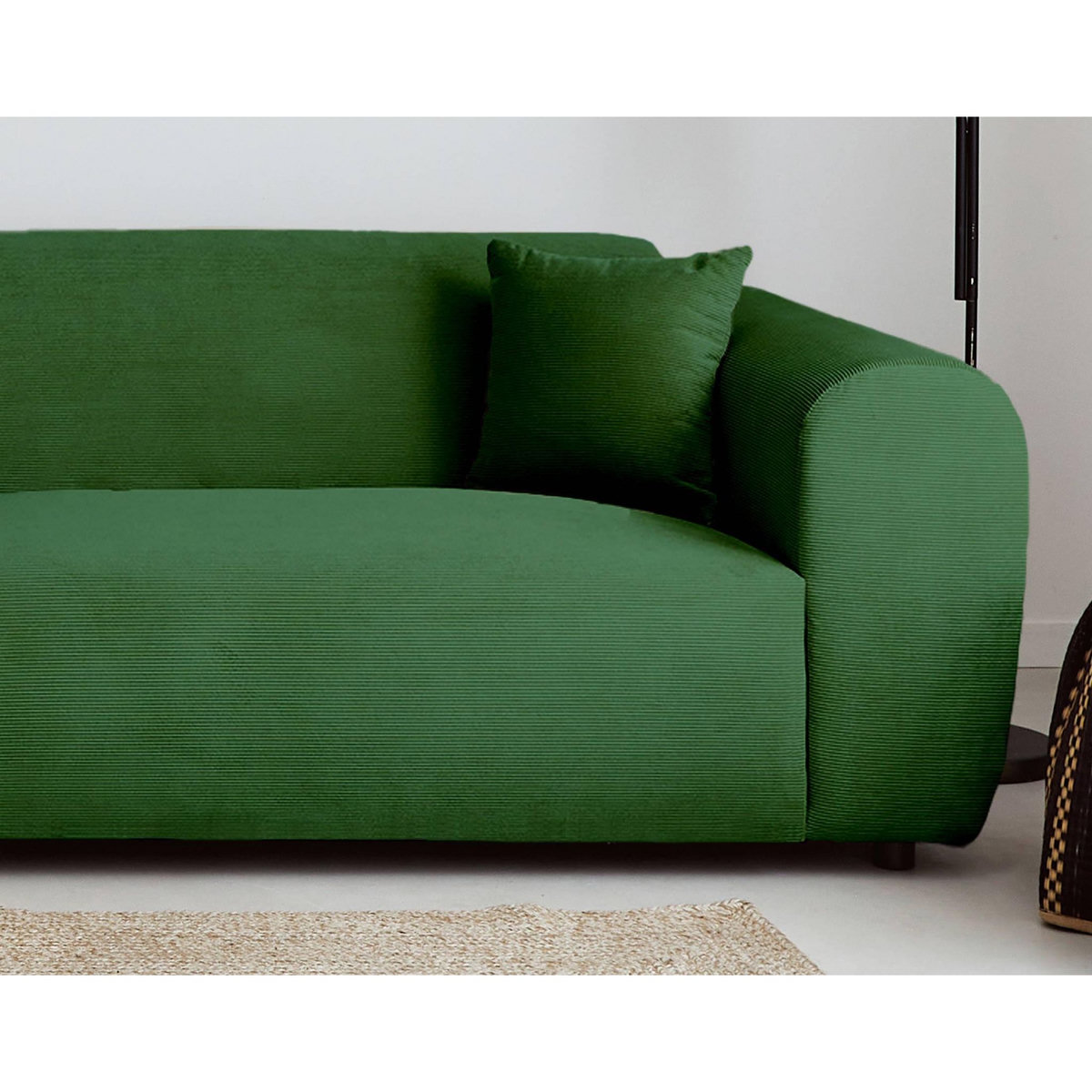 LISA DESIGN Aumance - canapé d'angle gauche 4 places - en velours côtelé