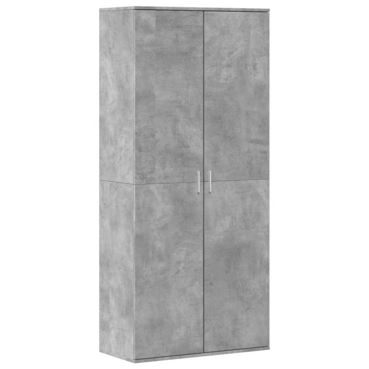 VIDAXL Armoire a chaussures Gris beton 80x39x178 cm Bois d'ingenierie
