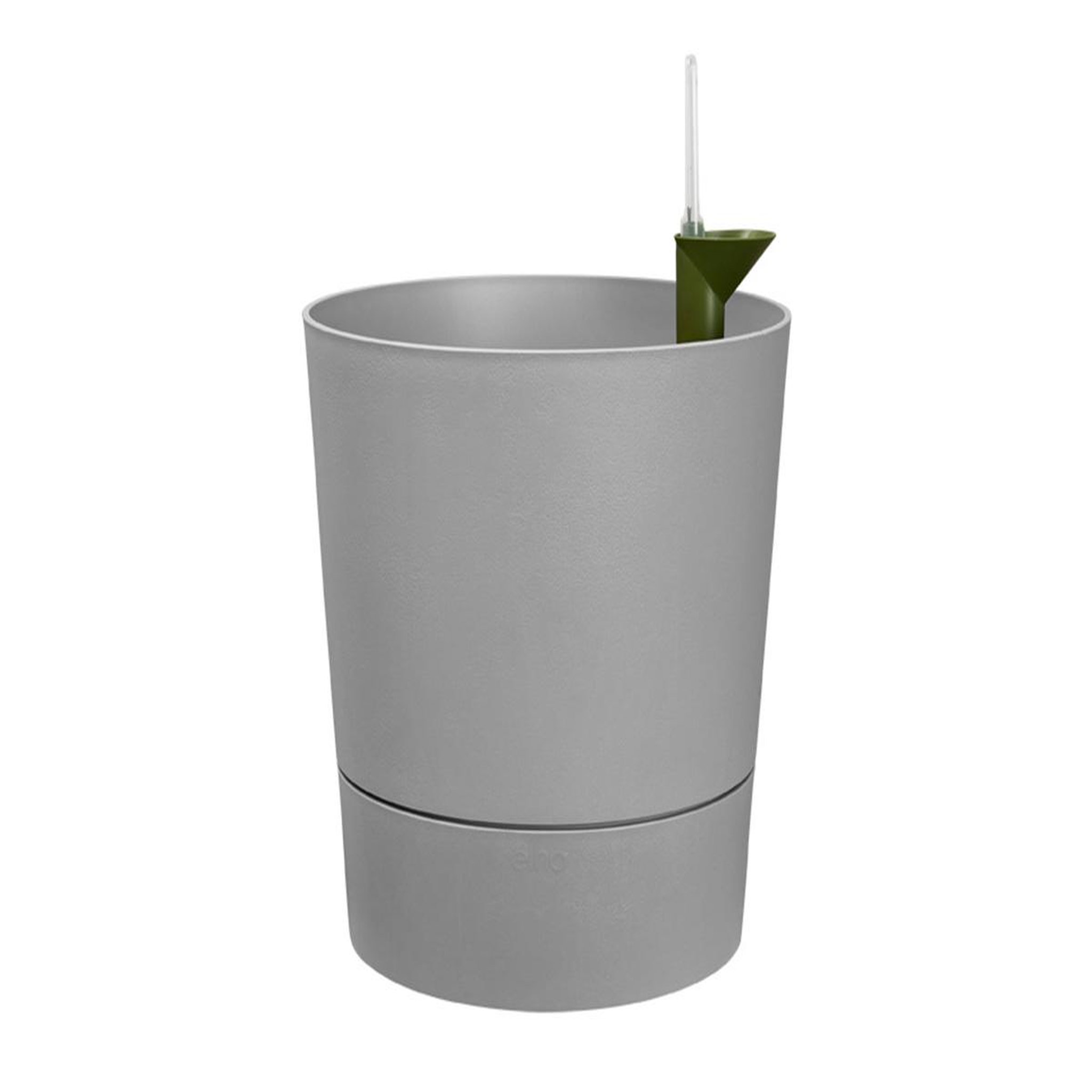 Voir la diapositive 2 : ELHO Pot de fleurs rond extérieur/intérieur Ø 35 cm Elho Aqua Care Greensense gris ciment