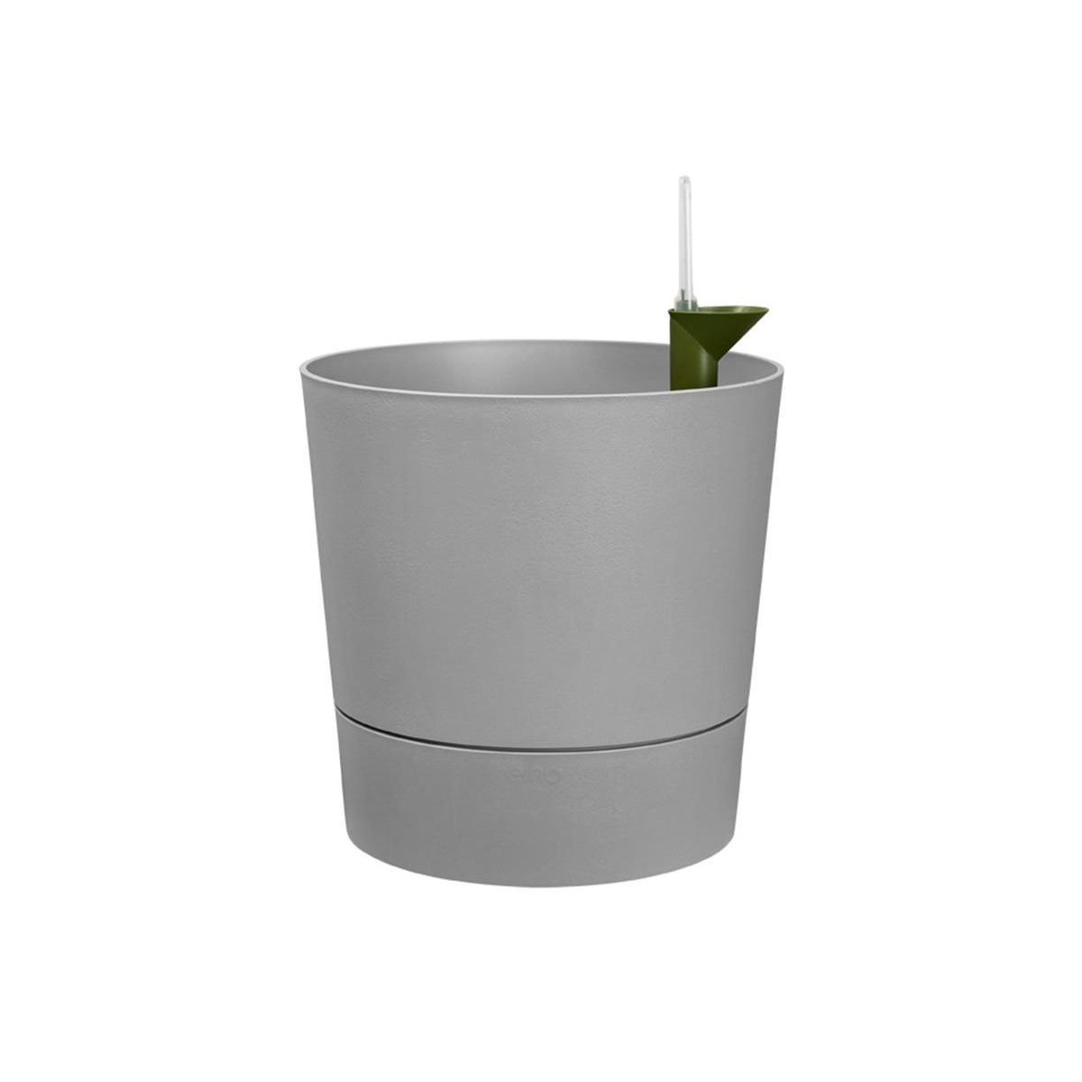 ELHO Pot de fleurs rond extérieur/intérieur Ø 35 cm Elho Aqua Care Greensense gris ciment