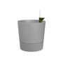 Voir la diapositive 2 : ELHO Pot de fleurs rond extérieur/intérieur Ø 35 cm Elho Aqua Care Greensense gris ciment