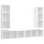 Voir la diapositive 2 : VIDAXL Meubles TV muraux 4 pcs Blanc Bois d'ingenierie