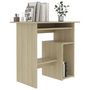 Voir la diapositive 3 : VIDAXL Bureau Chene sonoma 80x45x74 cm Bois d'ingenierie