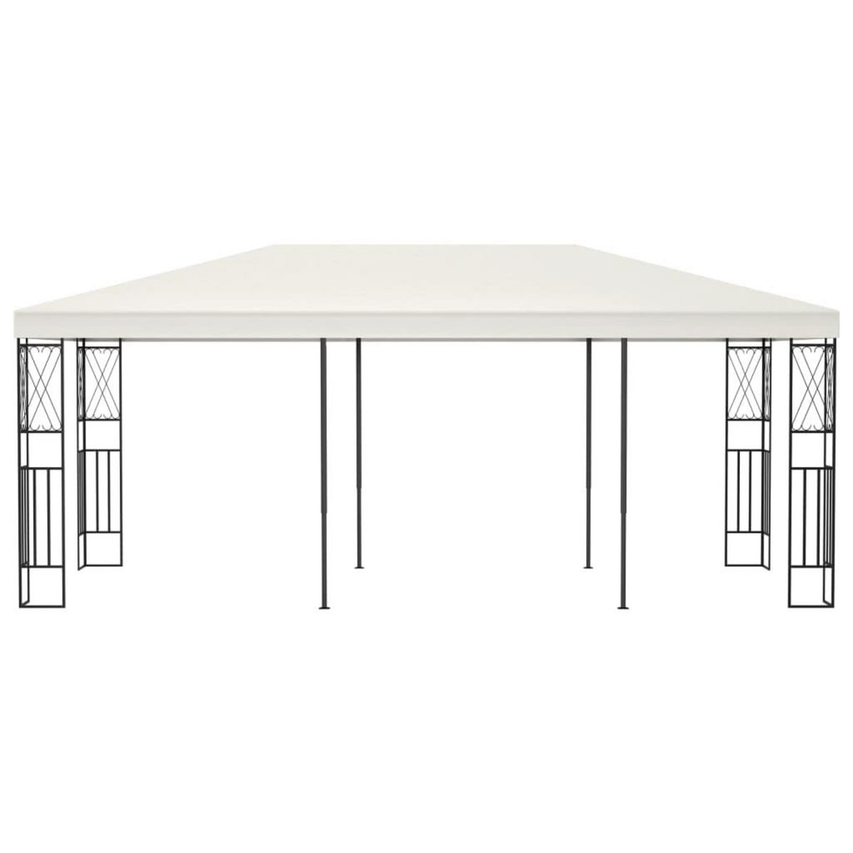 VIDAXL Belvedere 3x6 m Creme Tissu