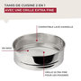 Voir la diapositive 5 : Fackelmann Ensemble de 2 Tamis de cuisine inox extra fin 18 cm de diamètre Fackelmann Basic