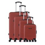 BLUESTAR BLUESTAR - Set de 4 Valises BRAZILIA-M 75 cm 4 Roues. Coloris disponibles : Gris