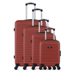 BLUESTAR BLUESTAR - Set de 4 Valises BRAZILIA-M 75 cm 4 Roues. Coloris disponibles : Gris