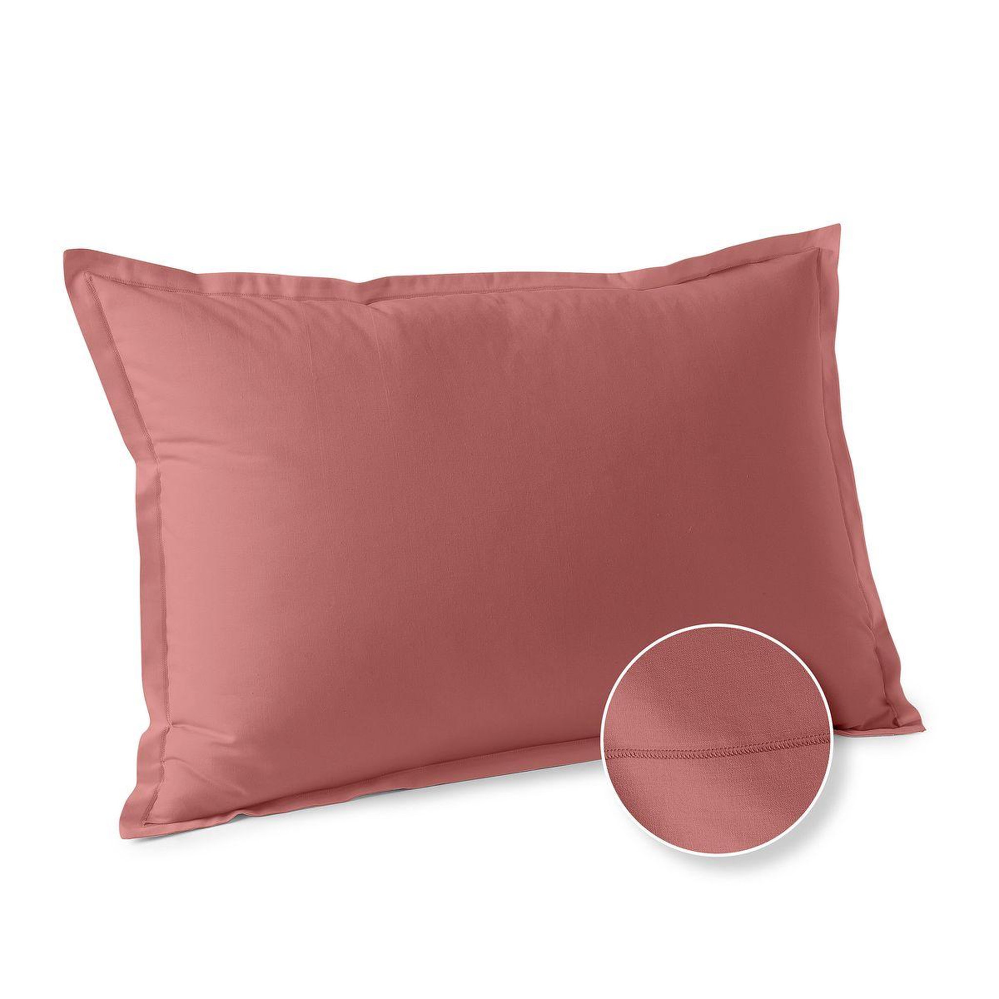 Voir la diapositive 1 : ACTUEL Taie d'oreiller unie en coton 57 fils - collection permanente