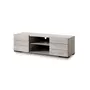 BEST MOBILIER Maze - meuble tv - bois gris - 160 cm - style contemporain -