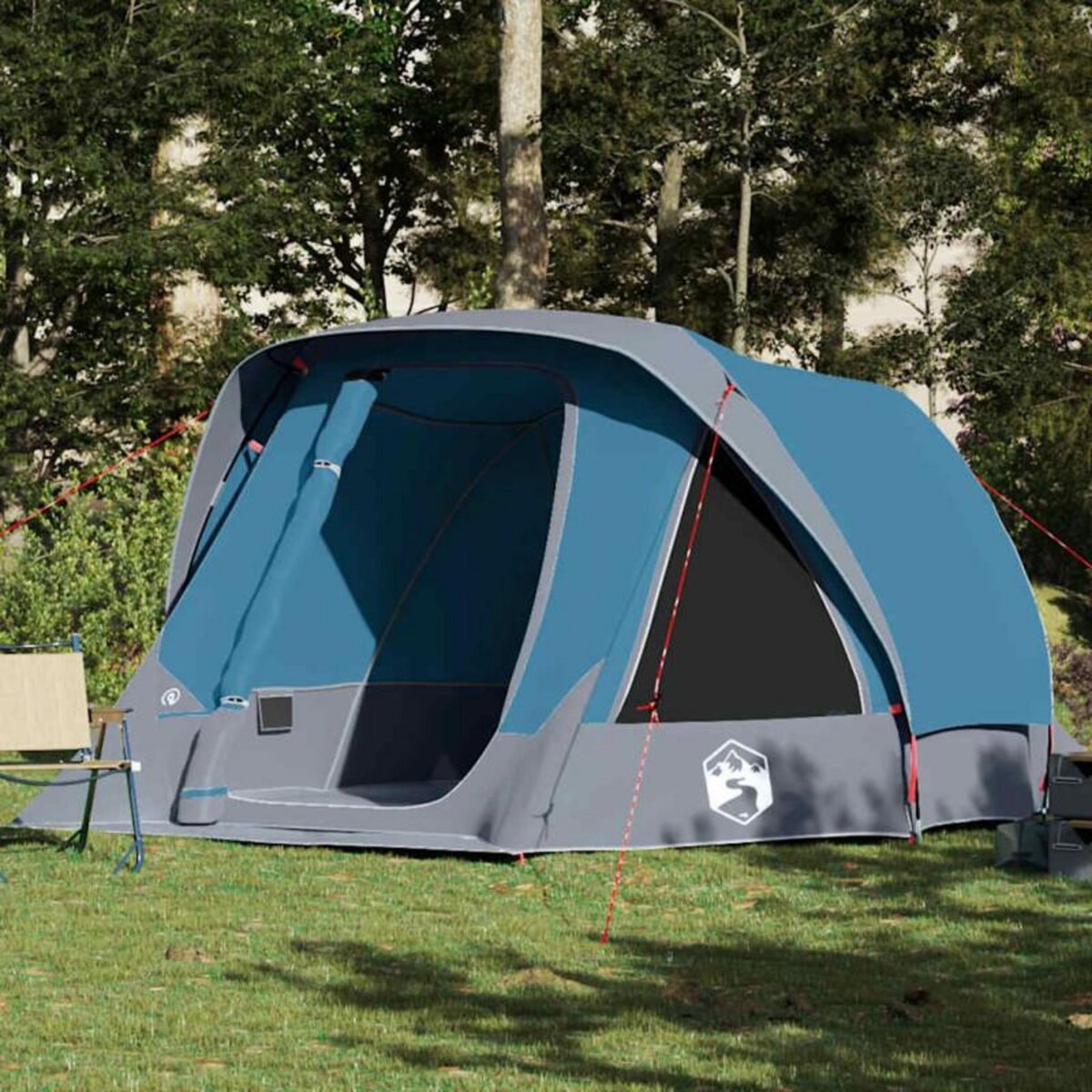 VIDAXL Tente de cabine familiale 6 personnes bleu imperméable