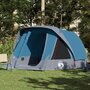 Voir la diapositive 1 : VIDAXL Tente de cabine familiale 6 personnes bleu imperméable