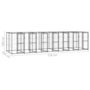 Voir la diapositive 6 : VIDAXL Chenil exterieur Acier 16,94 m²