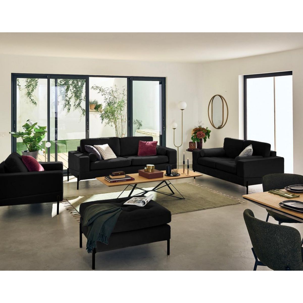 LISA DESIGN Isaure - fauteuil en velours