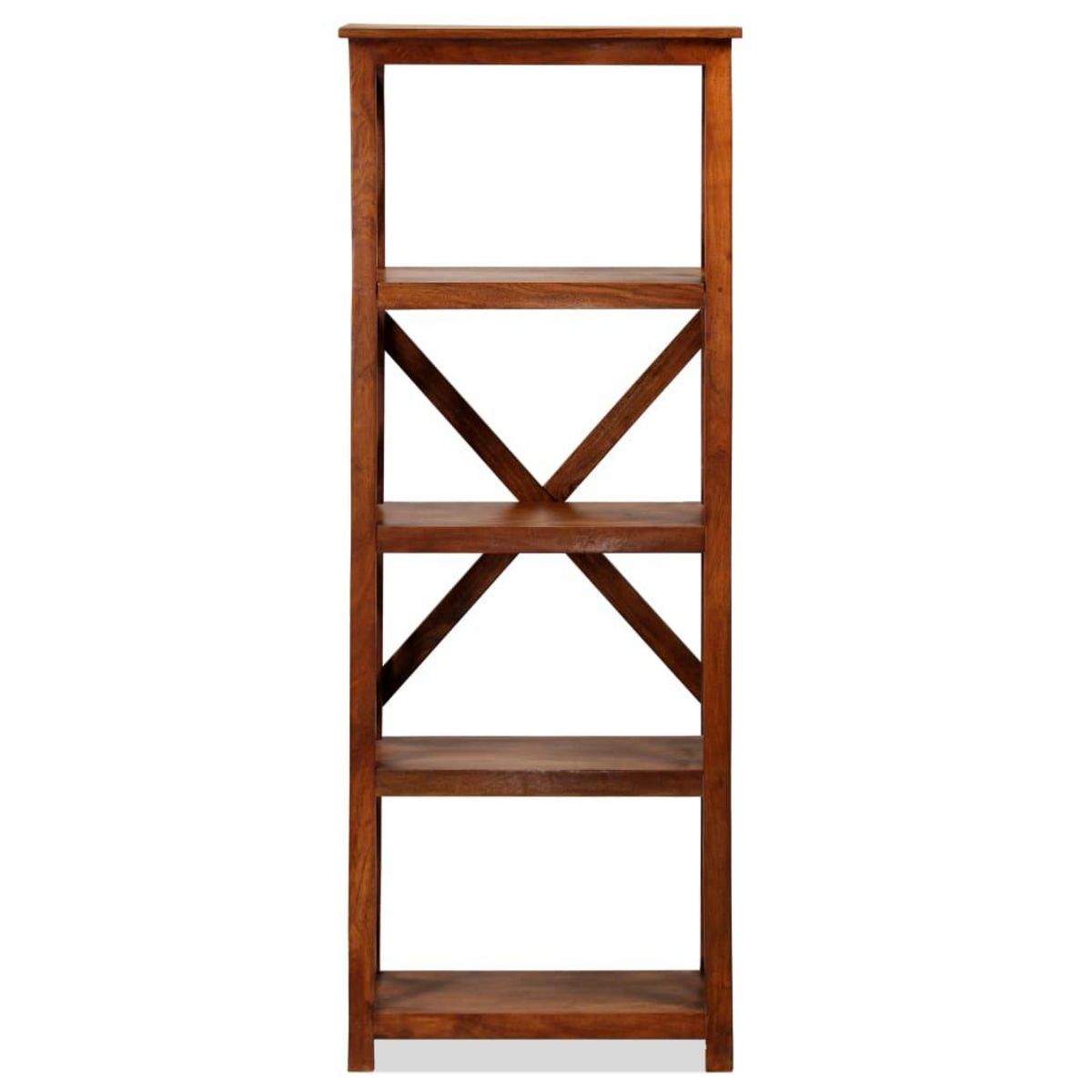 VIDAXL Bibliotheque Bois massif d'acacia et finition miel 60x30x160 cm