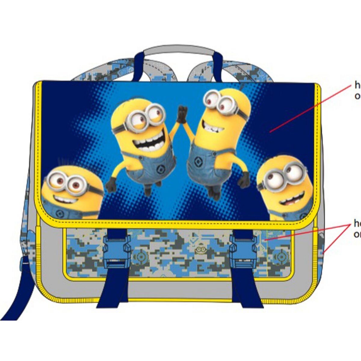 Cartable 38 cm Minions pas cher Auchan