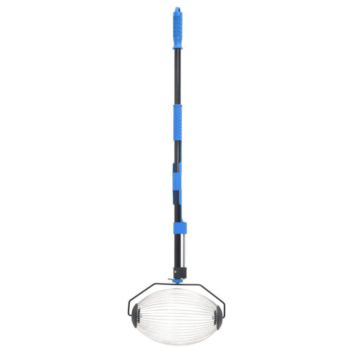 VIDAXL Collecteur de noix bleu 127 cm acier