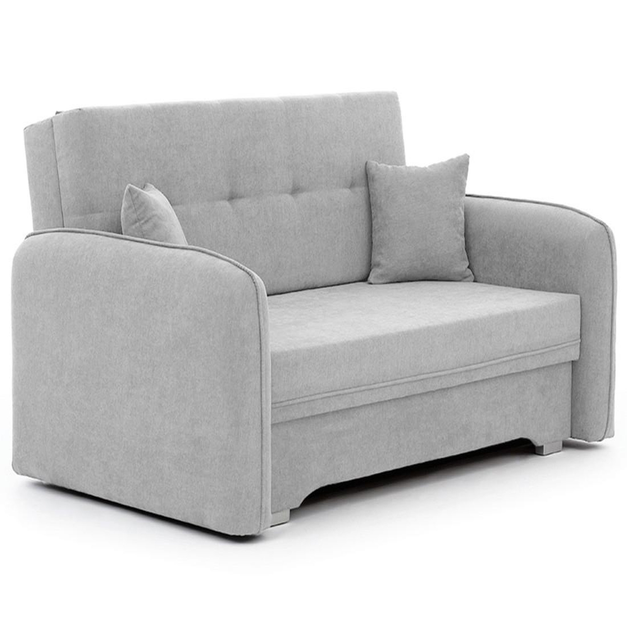 Voir la diapositive 1 : BEST MOBILIER Michelle - canapé droit 3 places convertible avec coffre en velours