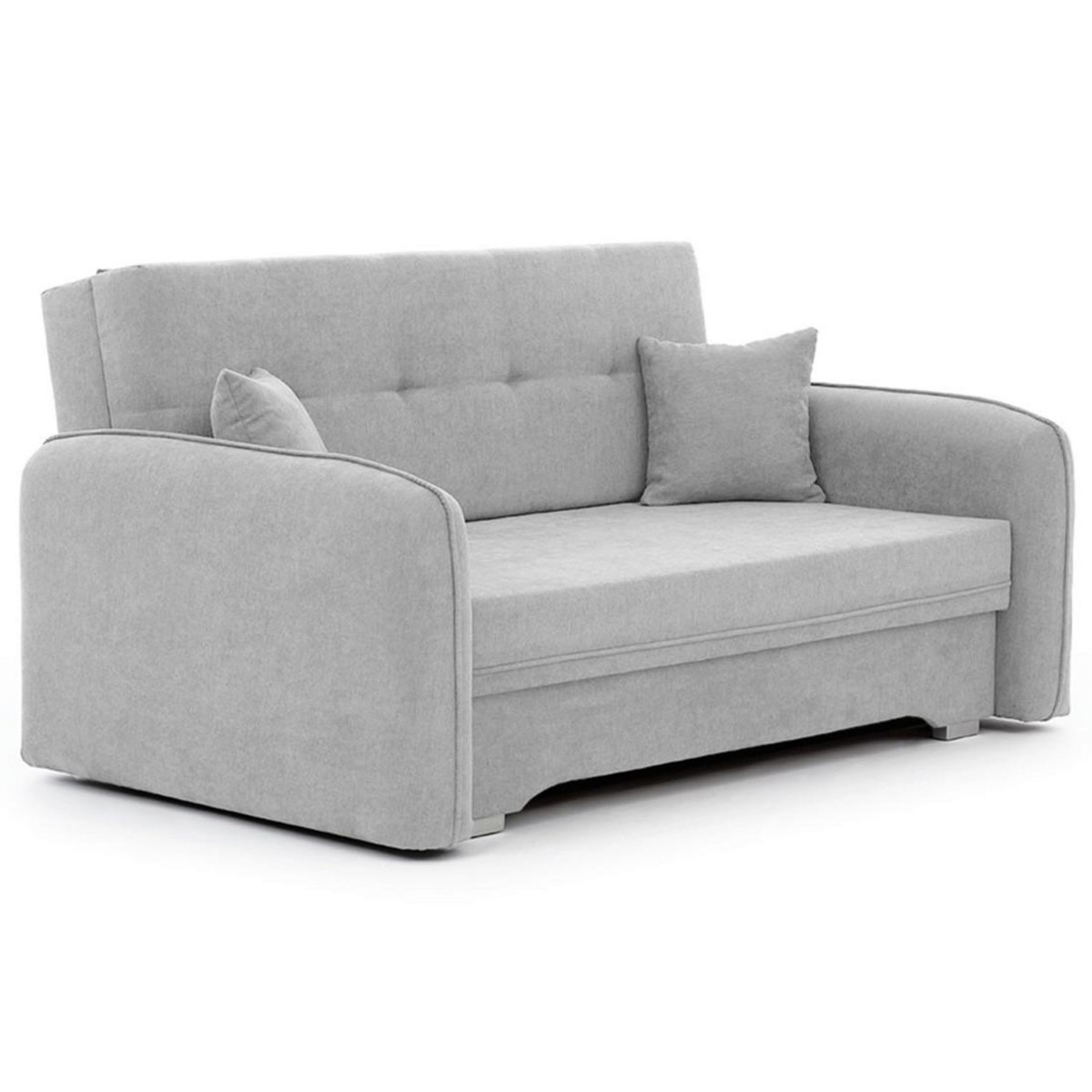 BEST MOBILIER Michelle - canapé droit 3 places convertible avec coffre en velours