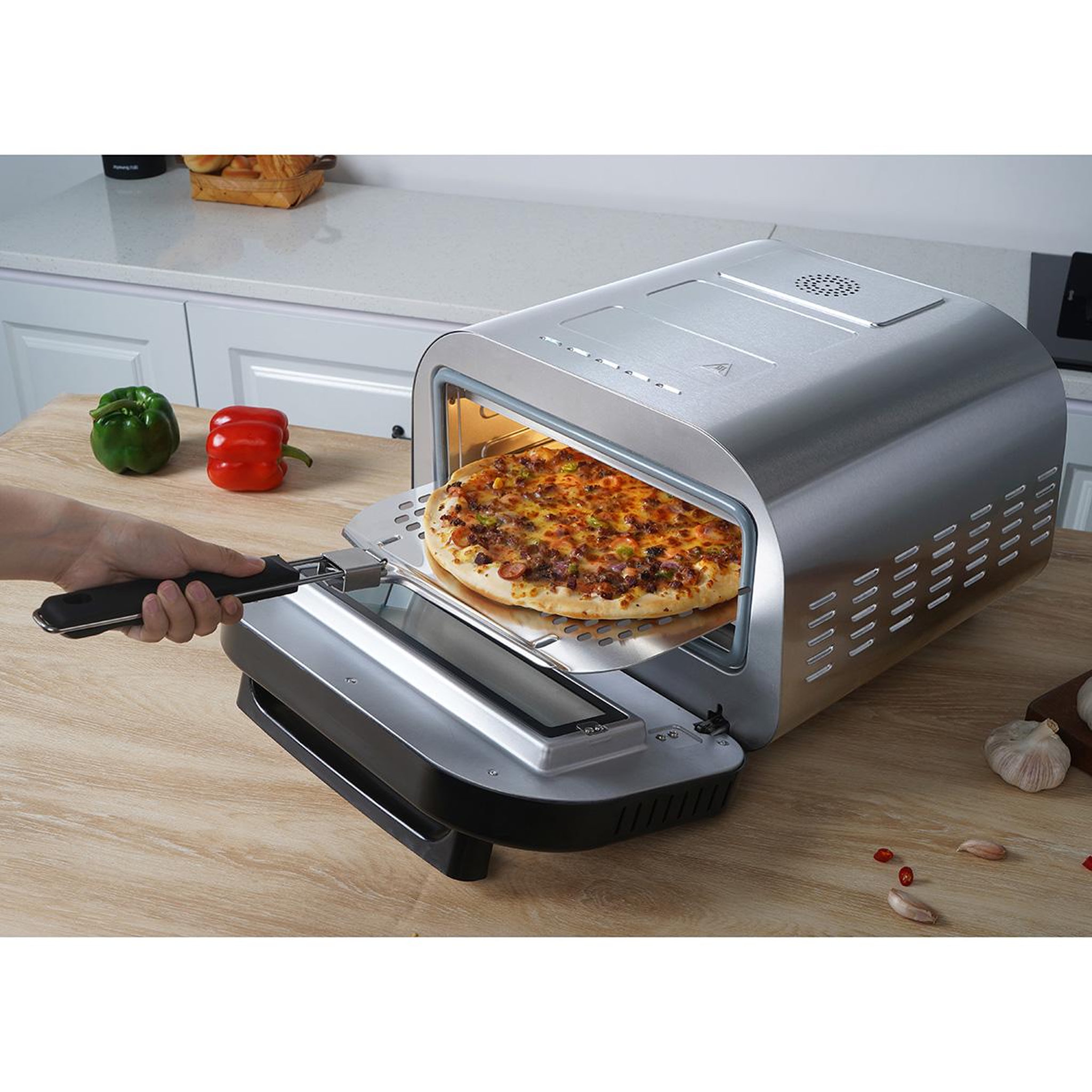 Voir la diapositive 5 : Kitchen chef Four à pizza 1700w 32cm - PIZZA.PRO1700