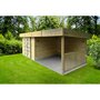 SOLID SUPERIA Abri de jardin en bois traité - 7,65 m² - ARHUS