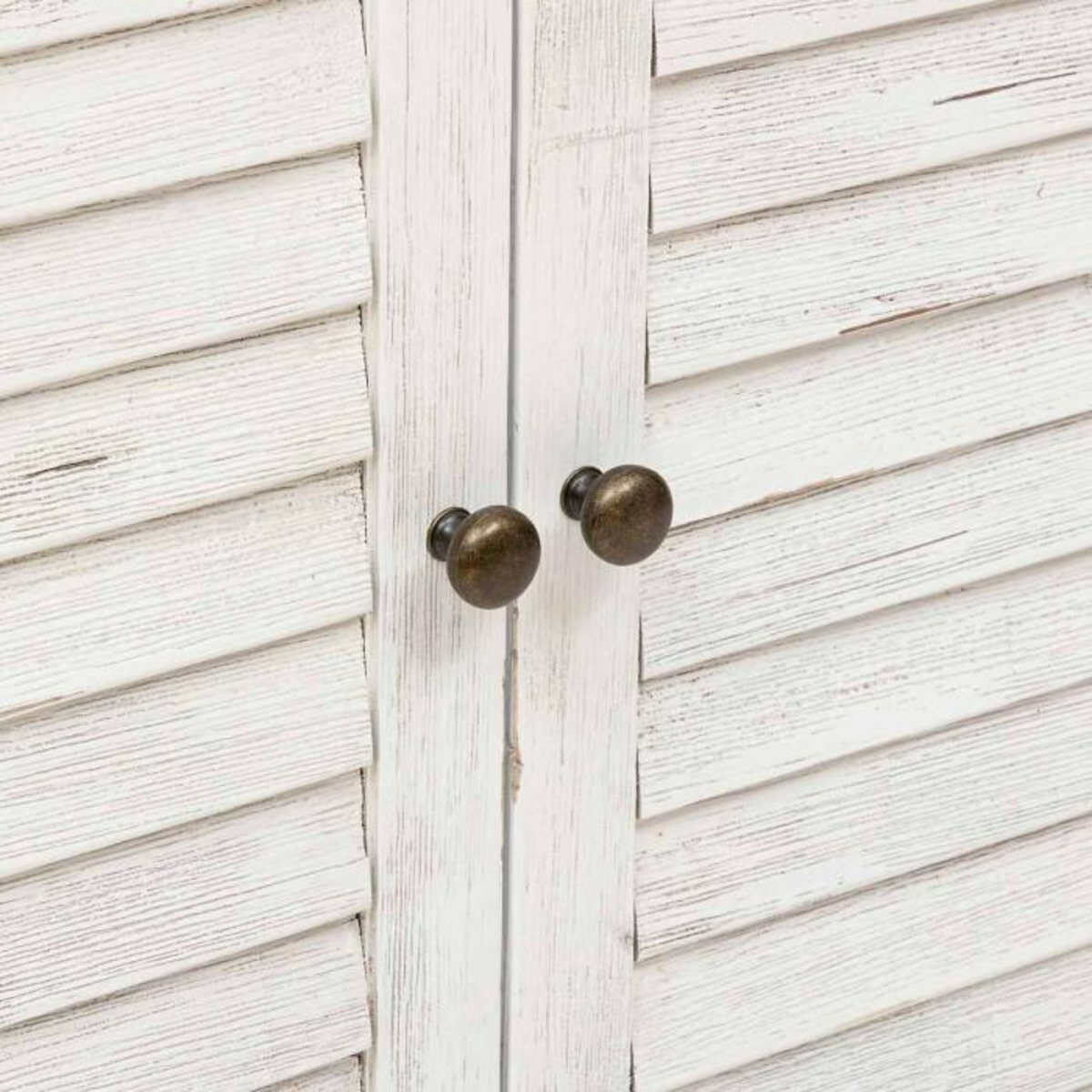 ATMOSPHERA Buffet 2 Portes en Bois  Olbia  110cm Blanc