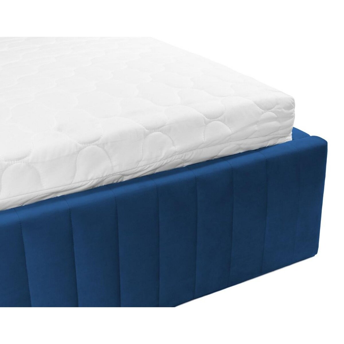 BEST MOBILIER Stuart - lit coffre - 140x200 cm - sommier inclus - en velours