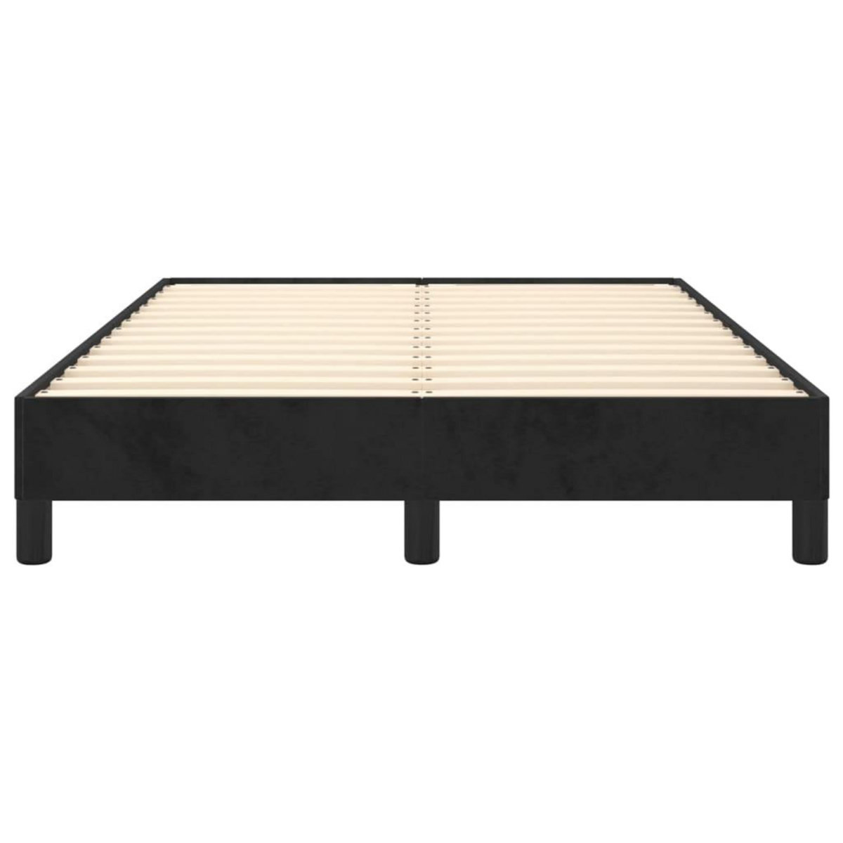 VIDAXL Cadre de lit sans matelas noir 120x190 cm velours